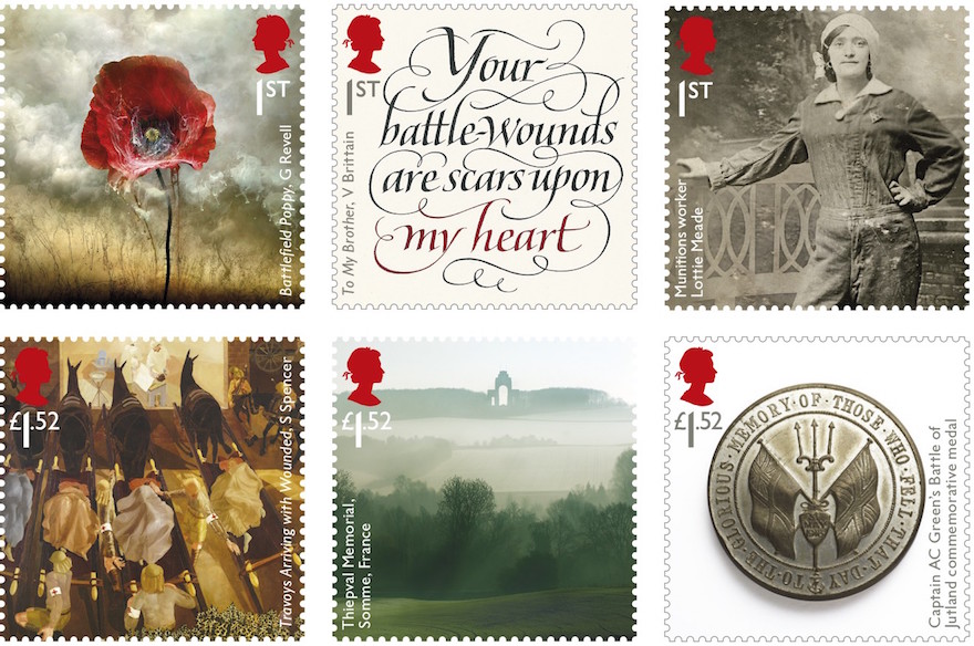 The Great War new Great Britain stamps 21 June 2016 Norvic